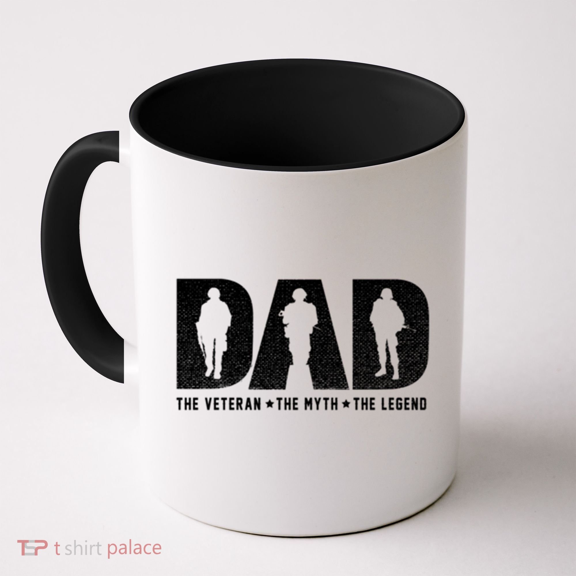 Dad Veteran Myth Legend Proud Veteran Dad Funny Gift Coffee Mug