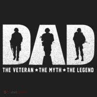 Dad Veteran Myth Legend Proud Veteran Dad Funny Gift Beanie thumb 2