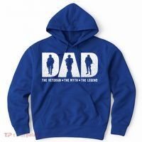 Dad Veteran Myth Legend Proud Veteran Dad Funny Gift Hoodie thumb 0
