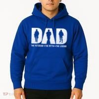 Dad Veteran Myth Legend Proud Veteran Dad Funny Gift Hoodie thumb 2