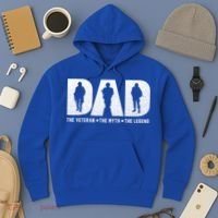 Dad Veteran Myth Legend Proud Veteran Dad Funny Gift Hoodie thumb 3