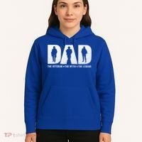 Dad Veteran Myth Legend Proud Veteran Dad Funny Gift Hoodie thumb 5