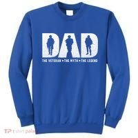Dad Veteran Myth Legend Proud Veteran Dad Funny Gift Sweatshirt thumb 0
