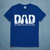 Dad Veteran Myth Legend Proud Veteran Dad Funny Gift T-Shirt thumb 5