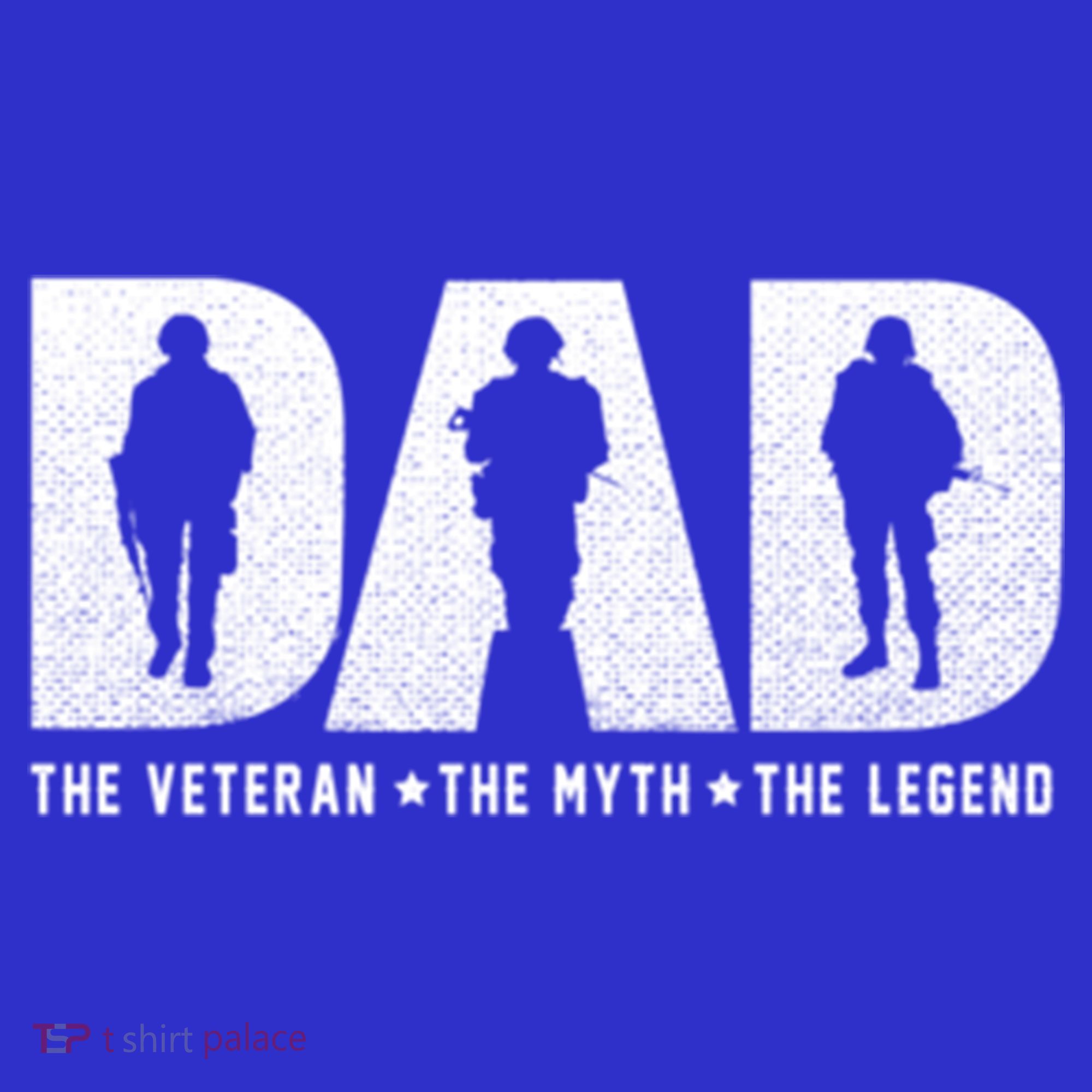 Dad Veteran Myth Legend Proud Veteran Dad Funny Gift Coaster
