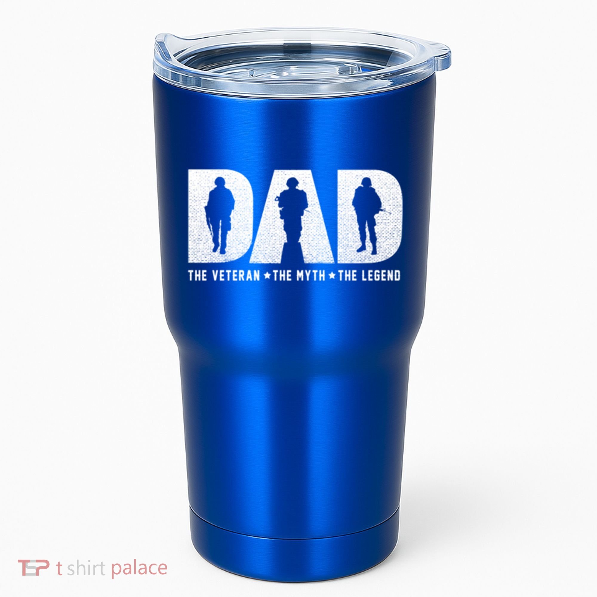 Dad Veteran Myth Legend Proud Veteran Dad Funny Gift Tumbler