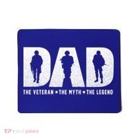 Dad Veteran Myth Legend Proud Veteran Dad Funny Gift Mousepad thumb 0