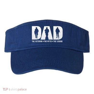 Dad Veteran Myth Legend Proud Veteran Dad Funny Gift Visor