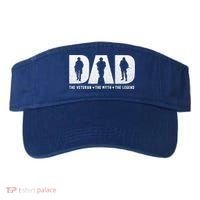 Dad Veteran Myth Legend Proud Veteran Dad Funny Gift Visor thumb 0