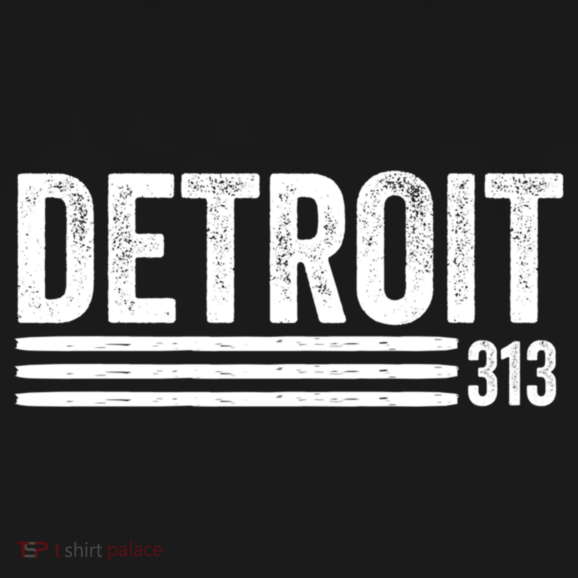 Detroit Vintage Men's Detroit 313 Apparel Gift T-Shirt