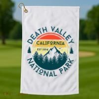 Death Valley National Park California Nature Hiking Outdoors Golf Towel thumb 1
