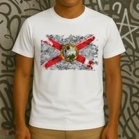 Distressed Vintage Retro Usa Patriotic Fl State Florida Flag T-Shirt thumb 3