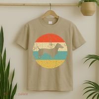 Dachshund Vintage Retro Dachshund Dog T-Shirt thumb 2