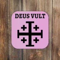 Deus Vult Roman Catholic Coaster thumb 0