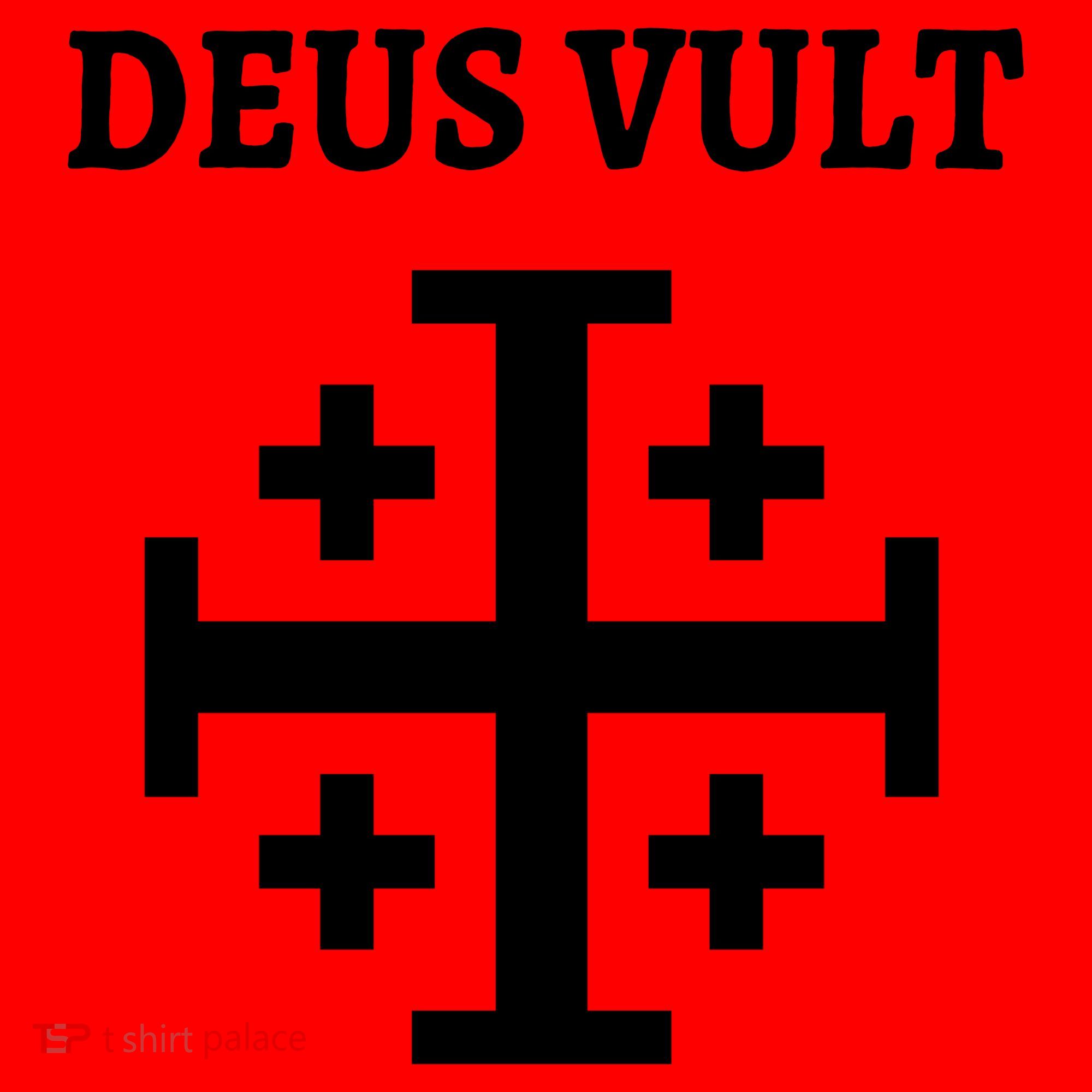 Deus Vult Roman Catholic Santa Hat