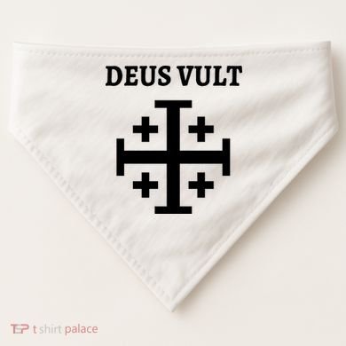 Deus Vult Roman Catholic USA-Made Doggie Bandana