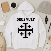 Deus Vult Roman Catholic Hoodie thumb 3
