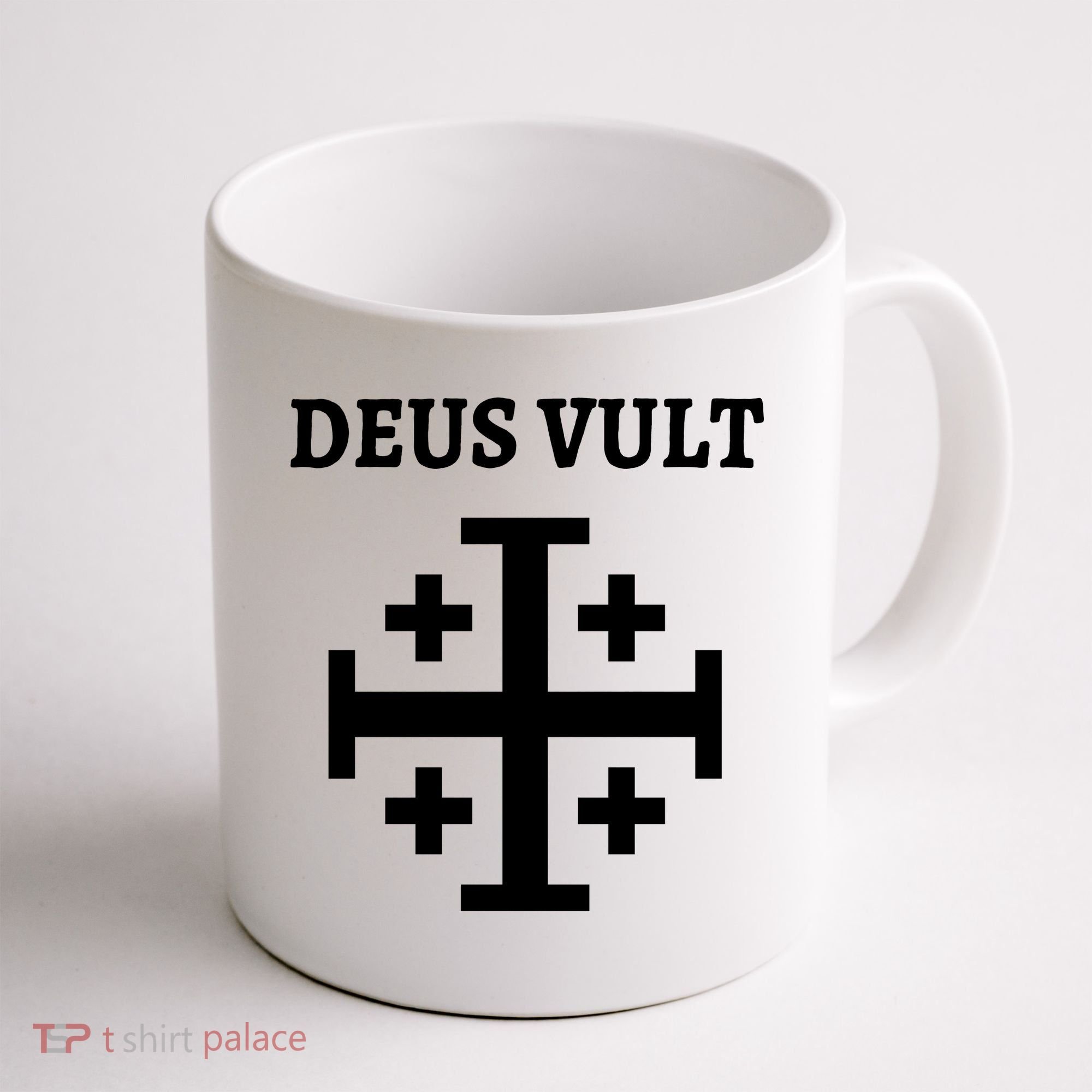 Deus Vult Roman Catholic Coffee Mug