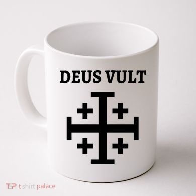 Deus Vult Roman Catholic Coffee Mug