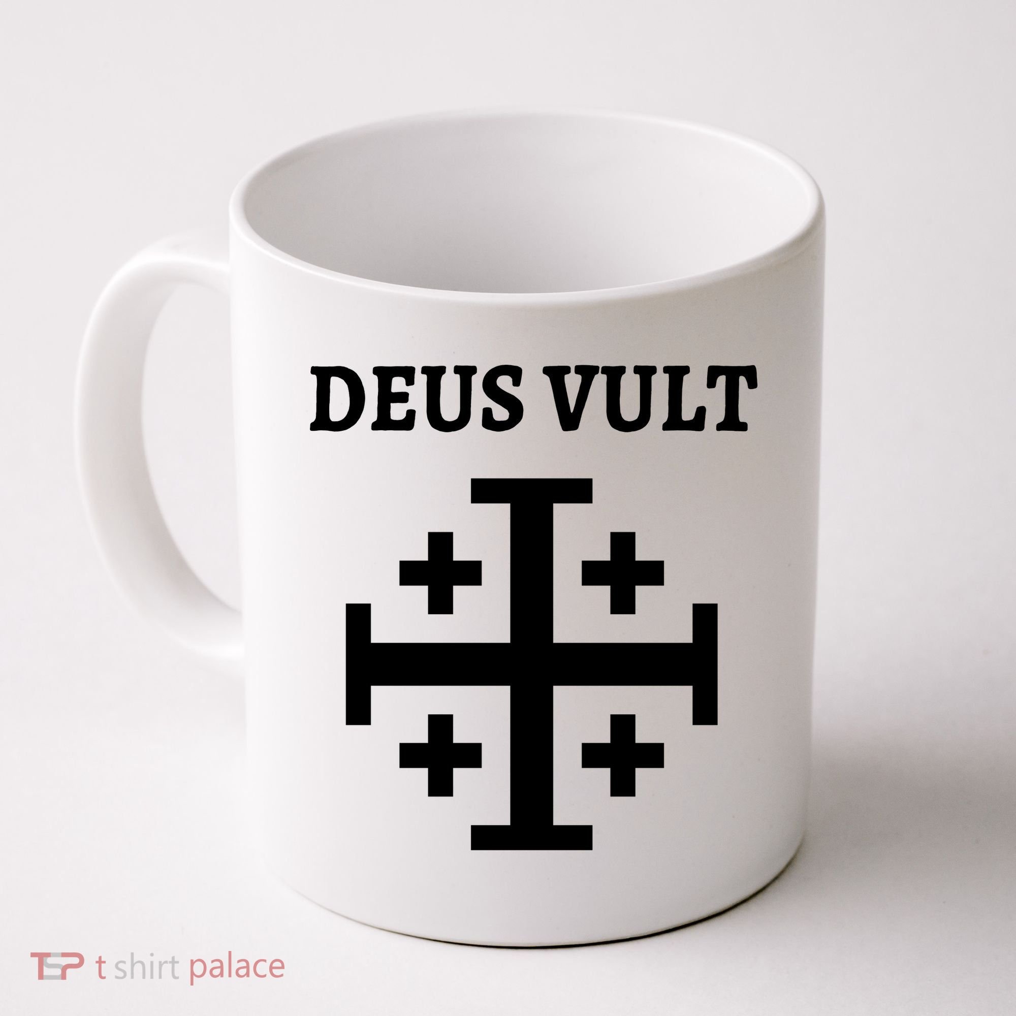 Deus Vult Roman Catholic Coffee Mug