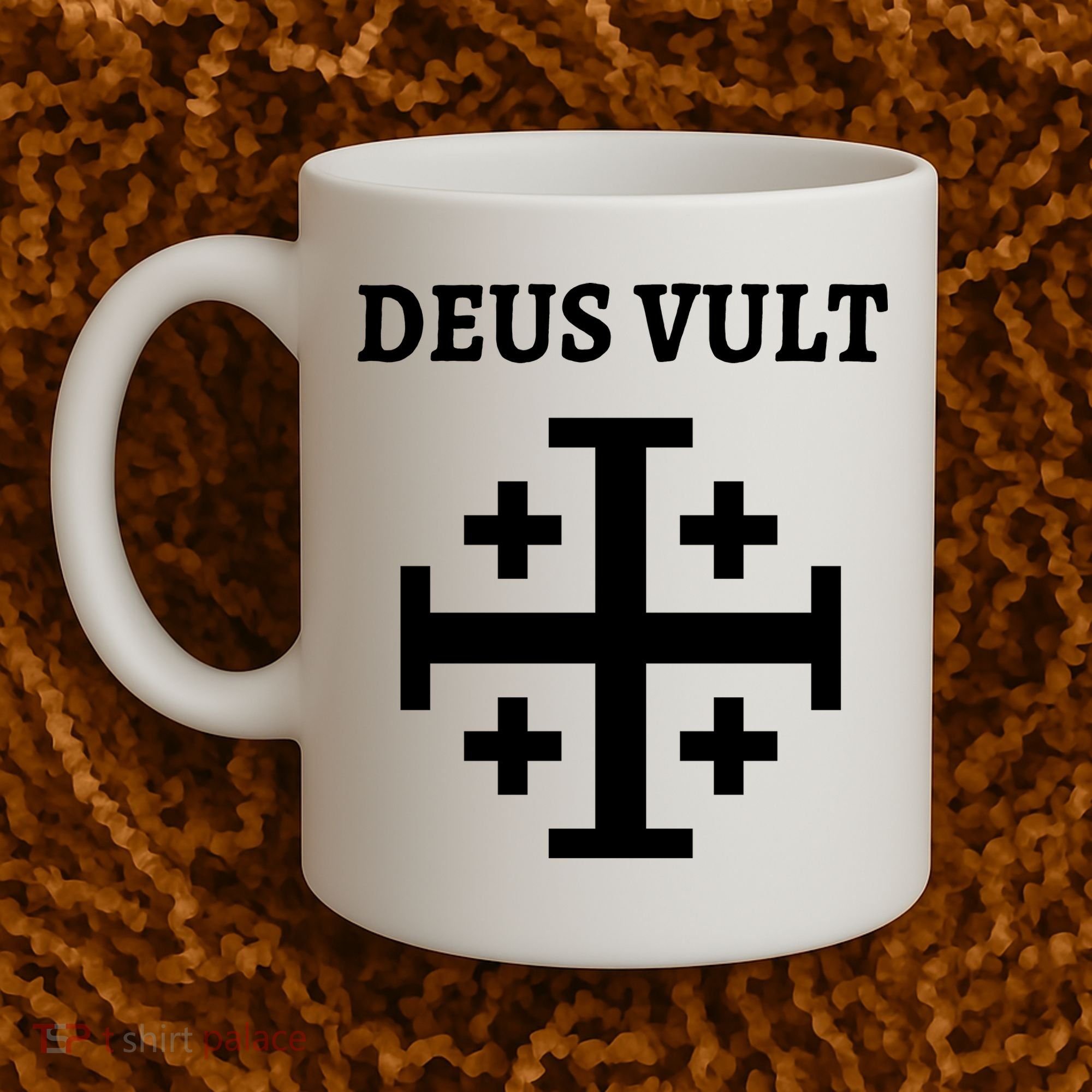 Deus Vult Roman Catholic Coffee Mug