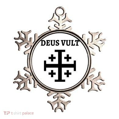 Deus Vult Roman Catholic Ornament