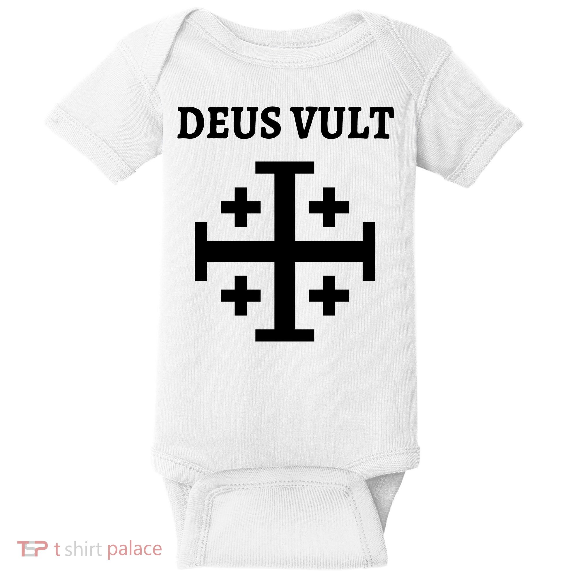 Deus Vult Roman Catholic Baby Bodysuit