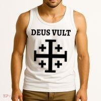 Deus Vult Roman Catholic Tank Top thumb 3
