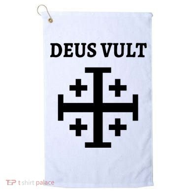 Deus Vult Roman Catholic Golf Towel