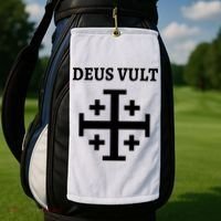 Deus Vult Roman Catholic Golf Towel thumb 2