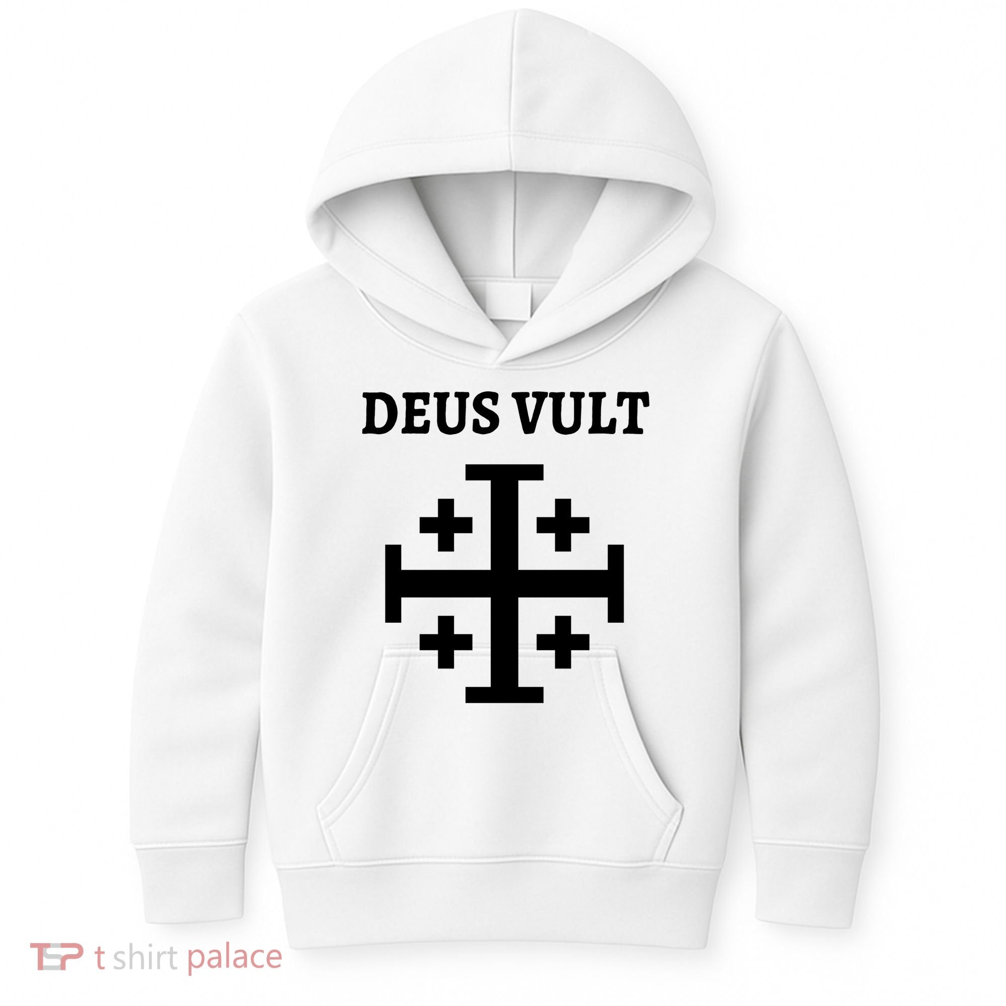 Deus Vult Roman Catholic Kids Hoodie