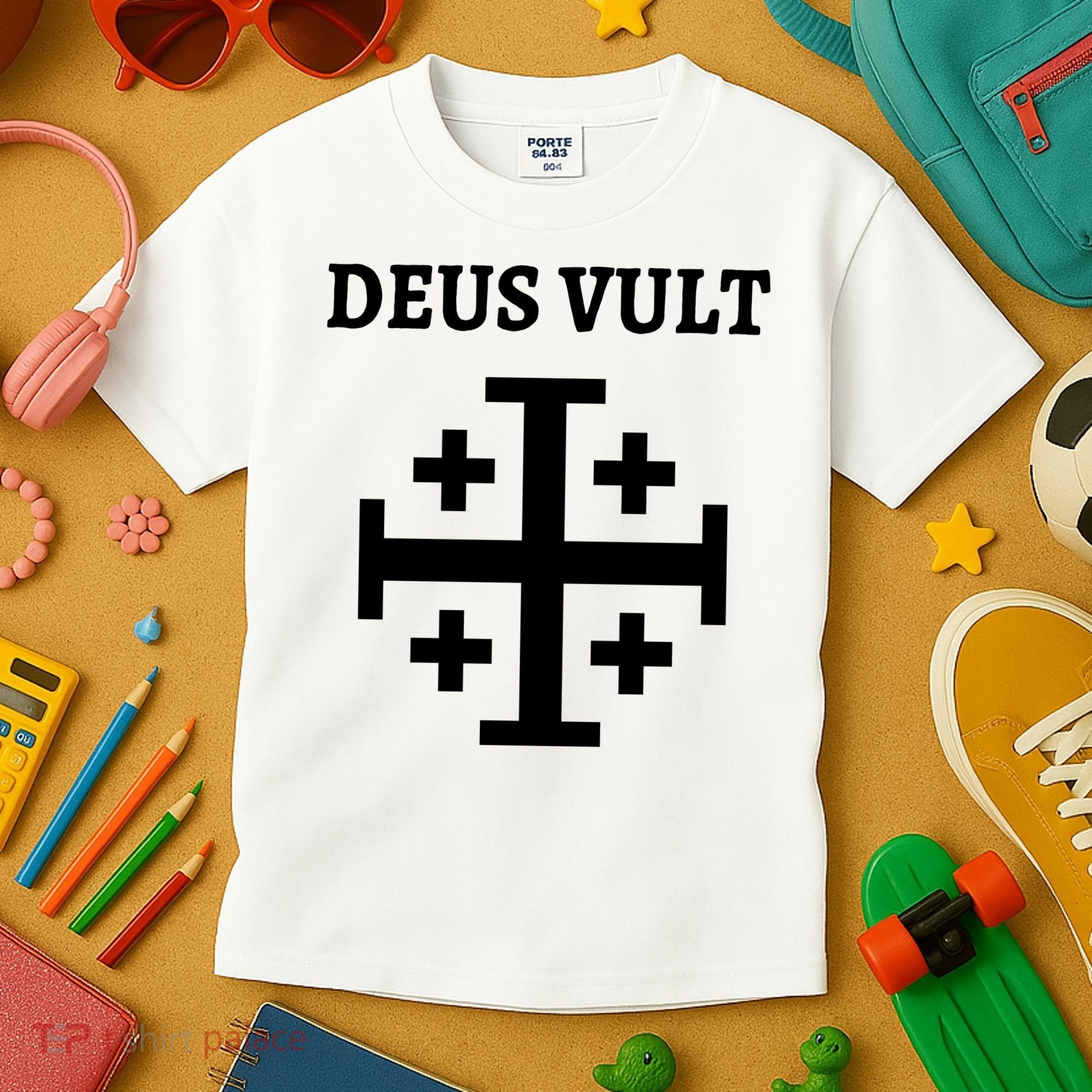 Deus Vult Roman Catholic Kids T-Shirt