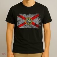 Distressed Vintage Retro Usa Patriotic Fl State Florida Flag T-Shirt thumb 3
