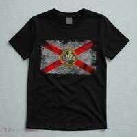 Distressed Vintage Retro Usa Patriotic Fl State Florida Flag T-Shirt thumb 5