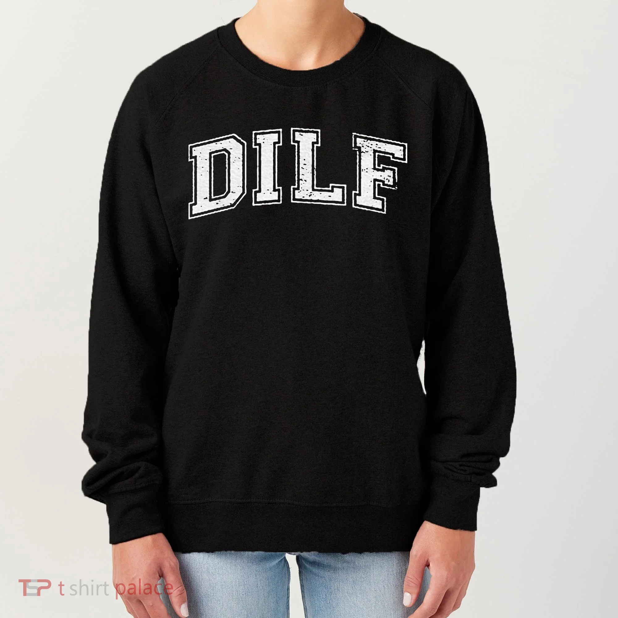 Dilf Varsity Style Dad Older More Mature Women's Sweatshirt