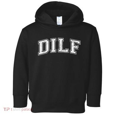 Dilf Varsity Style Dad Older More Mature Toddler Hoodie