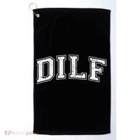 Dilf Varsity Style Dad Older More Mature Golf Towel thumb 0