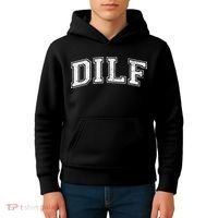 Dilf Varsity Style Dad Older More Mature Kids Hoodie thumb 4