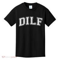 Dilf Varsity Style Dad Older More Mature Kids T-Shirt thumb 0