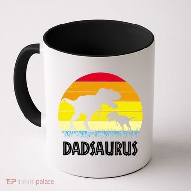 Dadsaurus Vintage Sunset Coffee Mug