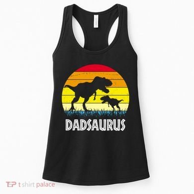 Dadsaurus Vintage Sunset Women's Tank Top