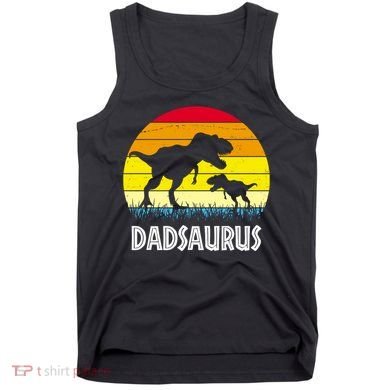 Dadsaurus Vintage Sunset Tank Top