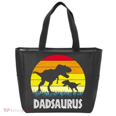 Dadsaurus Vintage Sunset Tote Bag