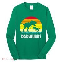 Dadsaurus Vintage Sunset Long Sleeve Shirt thumb 0