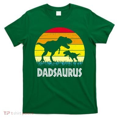 Dadsaurus Vintage Sunset T-Shirt