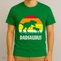 Dadsaurus Vintage Sunset T-Shirt thumb 3