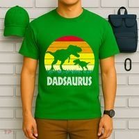 Dadsaurus Vintage Sunset T-Shirt thumb 6