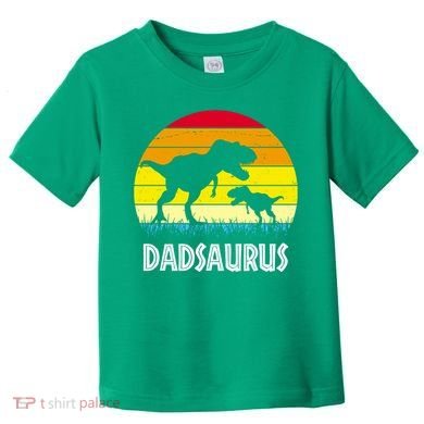 Dadsaurus Vintage Sunset Toddler T-Shirt