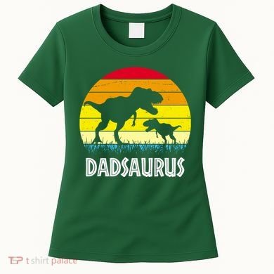 Dadsaurus Vintage Sunset Women's T-Shirt