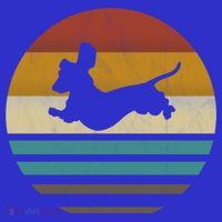 Dachshund Vintage Silhouette 60s 70s Retro Funny Gift Dog Lover Gift T-Shirt thumb 7